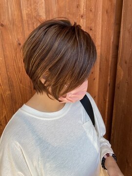 リミックス 飯塚店(Remix) ショートヘア×ハイライト#20代30代40代50代#福岡飯塚#美容室