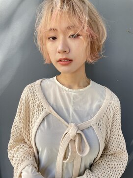 サンド 表参道(sand) ショートボブパーマ20代30代40代イヤリングカラー大人可愛い