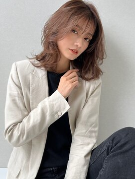 ソヨン 守口ジャガータウン店(SOYON) フェザーバング　くびれヘア　モカグレージュ