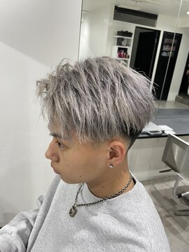 スタジオ ロサ(studio ROSA) メンズシルバーアッシュ×リバースセット