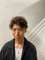 髪屋 前下がり風ゆるくしゃスタイル