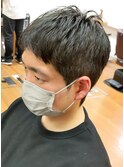 ノンバング韓国ヘア×ダウンパーマ風ビジカジショート