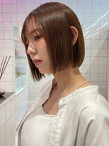 ロンドルーチェ 心斎橋(Lond luce)&nbsp;ダークアッシュ/ミディアムレイヤーカット［髪質改善/縮毛矯正］