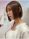 韓国前髪顔周り×切りっぱなしボブ【心斎橋/髪質改善】