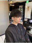 ツイストパーマ　ツイストスパイラルパーマ　メンズカット