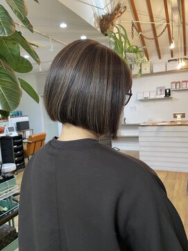 カンシャル(Kanshall) ボブ30代~50代グレイカラー白髪染め白髪ぼかし