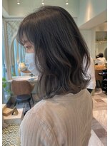 マシェリー バイ ロンド 金山(Ma cherie by Lond)&nbsp;ブリーチなし　グレージュ　暗髪