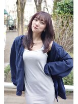 オグジュアリー 表参道(aux.)&nbsp;ピンクブラウン×ナチュラルミディアムレイヤー