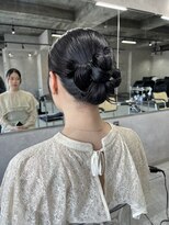 ネアー 新潟(NEER)&nbsp;タイトアレンジ◯カチモリヘア◯結婚式アレンジ