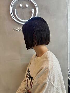 ニコ トウキョウ 渋谷(nico TOKYO) ボブ/切りっぱなしボブ/タッセルボブ/ミニボブ/縮毛矯正