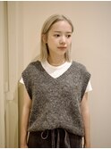 【赤津美奈】大人ボブ　前髪なし　ブリーチ