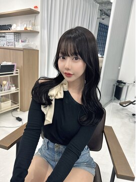 ハピネス 梅田茶屋町店(HAPPINESS) ミディアムレイヤー/韓国ヘア/髪質改善/顔まわり/ブリーチなし