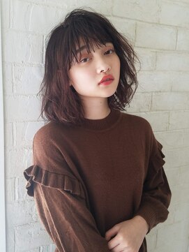 ガーランド (Garland) △小顔カット/前髪カット/ミディアムパーマ/ブリーチなし