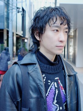 ダブ アオヤマ(DaB AOYAMA) 「モリ」ニュアンスパーマ / メンズマッシュウルフ