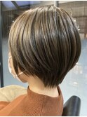 【ALEXA所沢】前下がりショート×ミルクティーブラウン