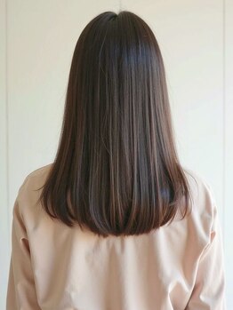 アンドヘアサロン(AND hair salon)の写真/【夙川/苦楽園/甲陽園】ダメージやうねりのお悩みに◎髪質に合わせた施術で自然なストレートヘアを実現♪