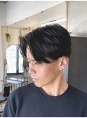 ニュアンスパーマ × センターパート