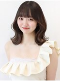 レイヤーカット/顔周り/前髪薄め/ミディアム/表参道美容室