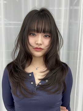 アマトウキョウスマートサロン(AMA TOKYO×Smart Salon) 韓国ヘア　ハッシュカット  ハイレイヤー くびれヘア  顔周り