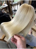 ブリーチ毛も髪質改善で艶髪に変身♪