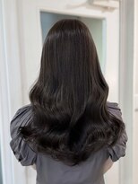 レア 表参道(L'ea)&nbsp;黒髪 クラゲヘアー オリーブグレー 小顔 ココアベージュ