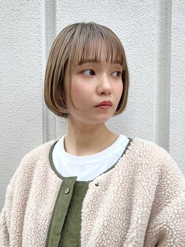 ソト 銀座(soto.) ボブ、ツヤ髪スタイル、グラデーションカラー［銀座］