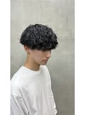 波巻きパーマ