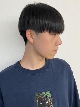 モリオフロムロンドン 松戸店(Morio from London) 【メンズ 松戸 岩口】学生簡単黒髪刈り上げマッシュショート