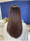 ［髪質改善］ピンクベージュロングレイヤー