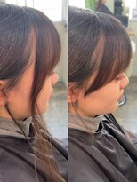 アモア(amoa)&nbsp;顔まわりのおくれ毛で、やわらかい印象に