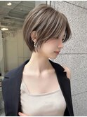 ラウンドショートボブ