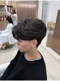 毛流れニュアンスパーマ
