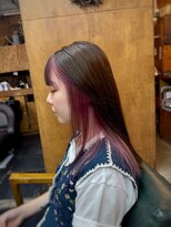 コモレビ(komorebi)&nbsp;【山本智文】インナーカラーピンクケアブリーチ