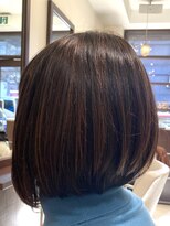ヘアーイズム(HAIR ISM)&nbsp;前下がりボブ×ピンクブラウン×ハイライト♪