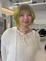 ザザ ZA/ZA 茗荷谷 yellow/きいろデザインカラー/ブリーチカラー/茗荷谷