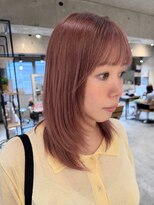 ラボヌールヘアーパルフェ 大宮西口店(La Bonheur hair parfait) (土井) 大人可愛いピンクベージュ×顔周りレイヤー