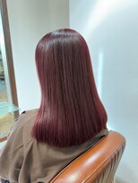 チュール バイ ラランジェ 横川店(ture by LARANJE)&nbsp;艶めくボルドーブラウン×ロングストレート