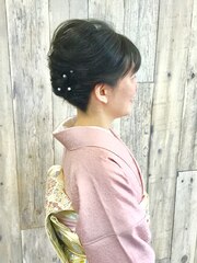 入学入園大人のヘアーセット着付けは北区表町のムーンにどうぞ！