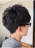 緩いツイストスパイラルパーマ