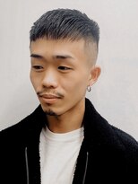 フランクスバーバー アンド ビアークラブ(FRANK'S BARBER and BEER CLUB) 七三オールバックツイストパーマコンマヘアかき上げヘアテクR