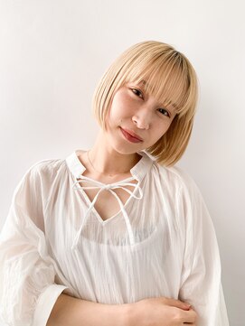 ヴェルダ 池袋店(verda) 肌に透明感が増すカラーとナチュラルに決まるボブ＊fukuda