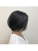 30代40代50代ひし形ショートボブ丸みショート