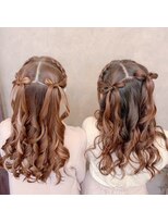 ヘアメイクアンドセットサロン リッコ(Hair make&set salon Ricco)&nbsp;りぼんハーフツイン