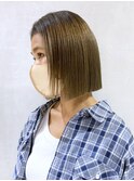 ナチュラルボブ_チェリーブラウンフェミニンロング_ba407211
