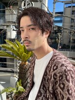 メンズカット パーマ センターパート