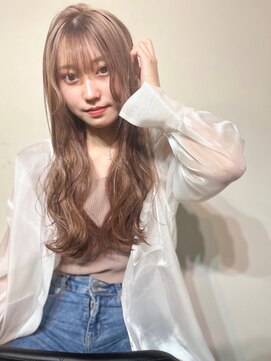 ルアナ(Luana) ピンクブロンドベージュ　波ウェーブ