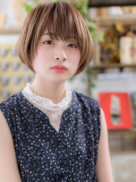 カバーヘア ブリス 大宮西口(COVER HAIR bliss) 斜めバング小顔前下がりマッシュボブショートc5大宮20代30代40代