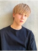 【カイセイ】 メンズマッシュブロンドベージュ