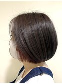 大人ショートボブ 丸み