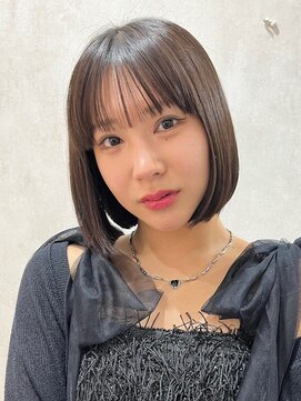 ロンドソレイユ 池袋(Lond soleil) オリーブグレー/ボブ/顔周り/小顔/レイヤー/髪質改善/縮毛/池袋